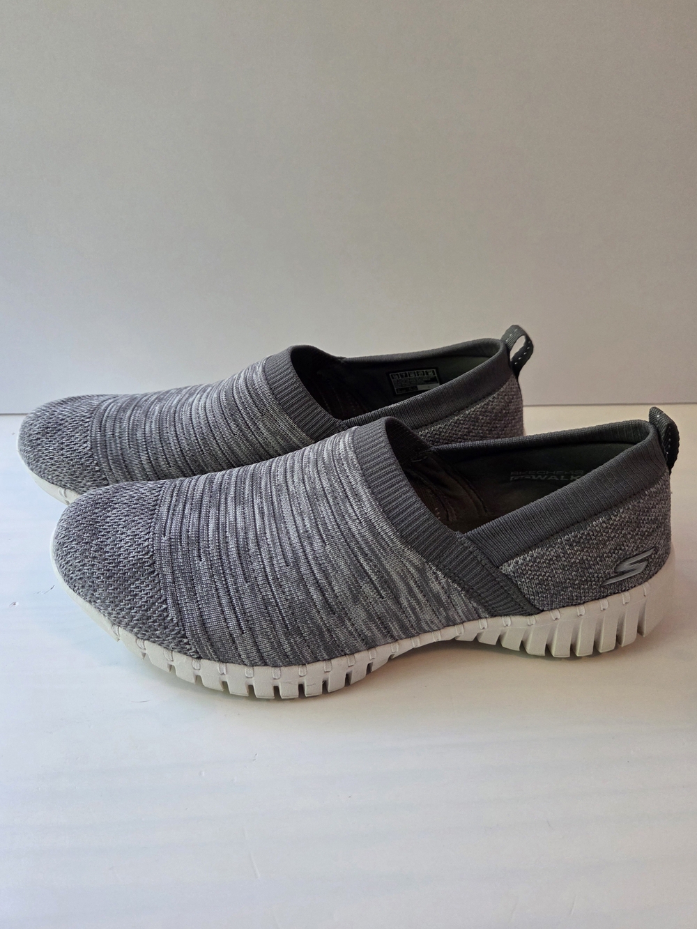 Skechers Go Walk Grey Knit Slip-On Sneakers